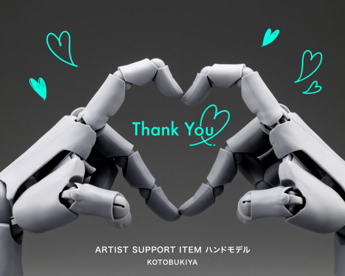 超絶技巧のハンド型可動フィギュア「ARTIST SUPPORT ITEM ハンドモデル」世界累計出荷数10万個突破！のメイン画像