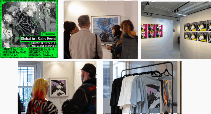 『攻殻機動隊 S.A.C.』とGAAATがタッグを組み“現代アート”へ世界初の取り組み『攻殻機動隊 S.A.C.』MCA海外巡回販売展が世界で大好評、販売数はすでに数十点超、各地で連日盛況のメイン画像