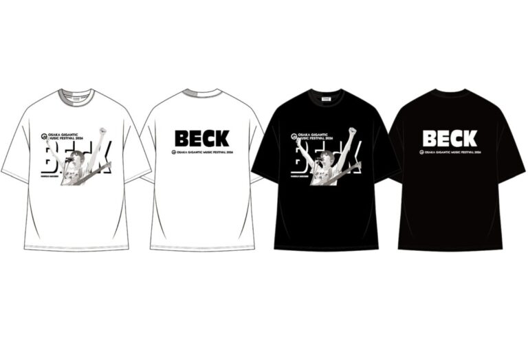 GAAAT、BECK×OSAKA GIGANTIC MUSIC FESTIVAL 2026 コラボレーションTシャツの販売が決定のメイン画像