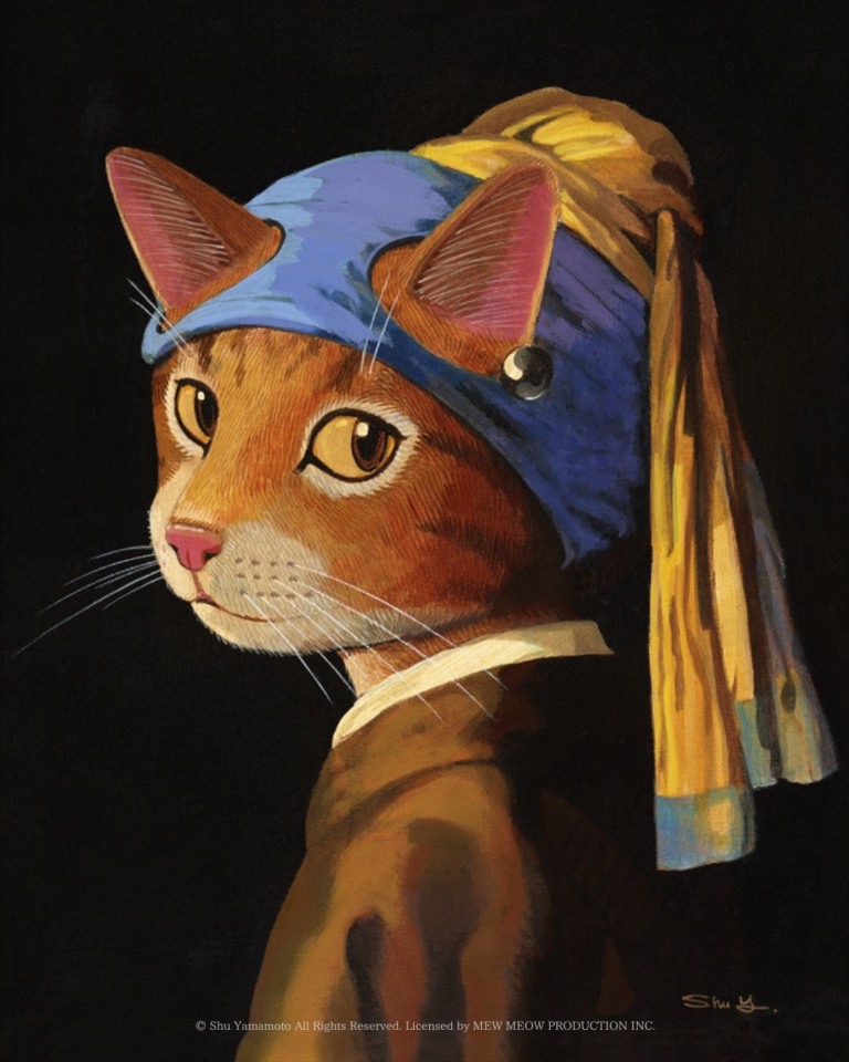 モナリザ…ではなくモニャリザ！国内外で≪CAT ART≫を展開するシュー・ヤマモトによる個展 "MEOWSEUM@GINZA"、ギャラリー上田(銀座)にて2月17日より開催のメイン画像