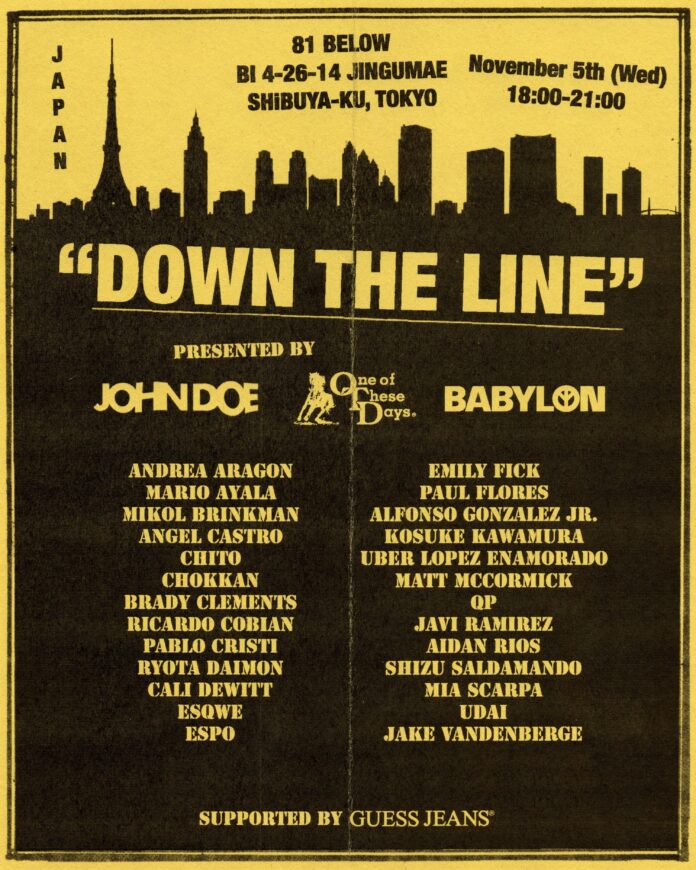 GUESS JEANS、原宿旗艦店の地下に新アートギャラリー「81 BELOW」をオープンのメイン画像