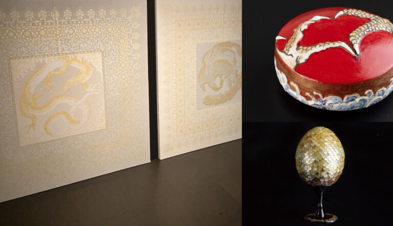 【小布施 北斎館】「北斎を魅了した天舞う瑞獣 〜龍・鳳凰〜」＆ 特別企画「北斎×伝統工芸 〜北斎に挑む現代の工芸作家たち〜」（3月29日まで開催）のメイン画像