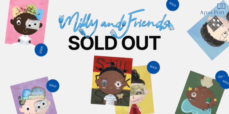 “On”Chain Art（NFT）第二弾『Milly and Friends』2000体完売のお知らせのメイン画像