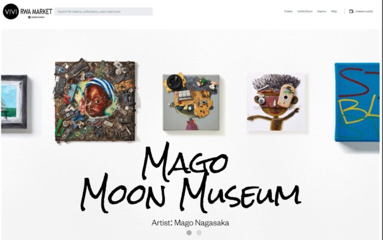 MAGO Moon Museum展示作品をRWAとして購入できる「$VIVI RWA MARKET」オープンのメイン画像