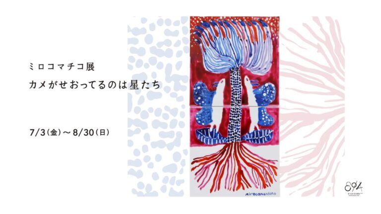 ミロコマチコ展「カメがせおってるのは星たち」2026年7月3日（金）から 8月30日（日）まで、瀬戸市のSTUDIO 894 ギャラリーで開催のメイン画像