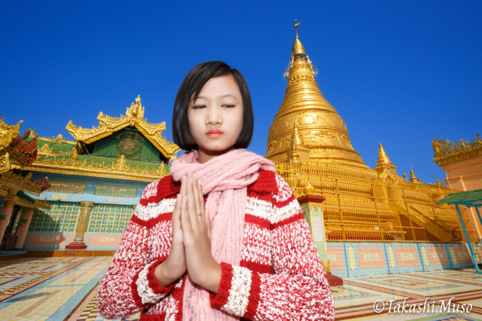 ミャンマー地震　少女たちの祈る写真集で平和や復興を伝えたい「ほとけの乙女　ミャンマーの仏塔・寺院と少女たち」出版のメイン画像