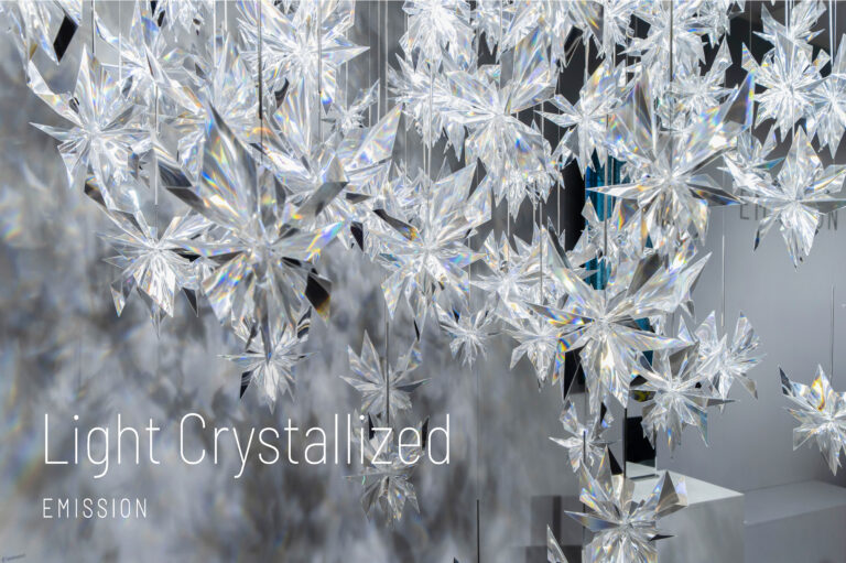 【阪急うめだ本店】光のアーティスト 松尾高弘が率いるアートスタジオ「EMISSION(エミッション)」の展示販売を関西初開催。光の輝きを形にするアート作品やインテリアプロダクトが期間限定で登場のメイン画像