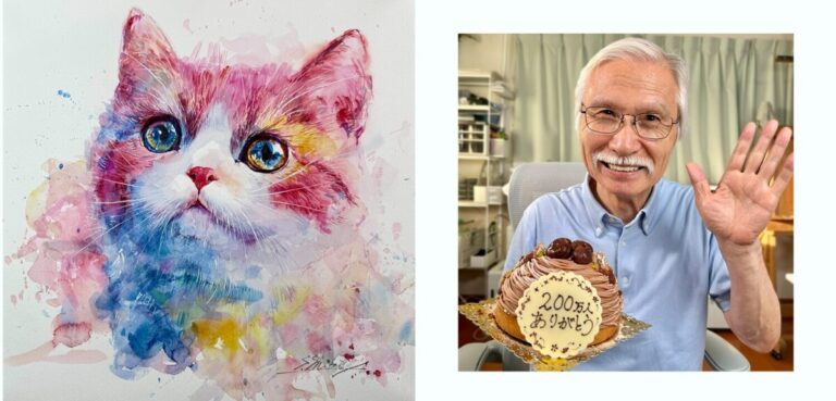 【絵画展】ショート動画でバズり続ける、SNS総フォロワー数400万人超、水彩画家の”おじいちゃん先生”こと柴崎春通氏が名古屋市で個展を2月3日（火）～2月8日（日）にかけて開催のメイン画像