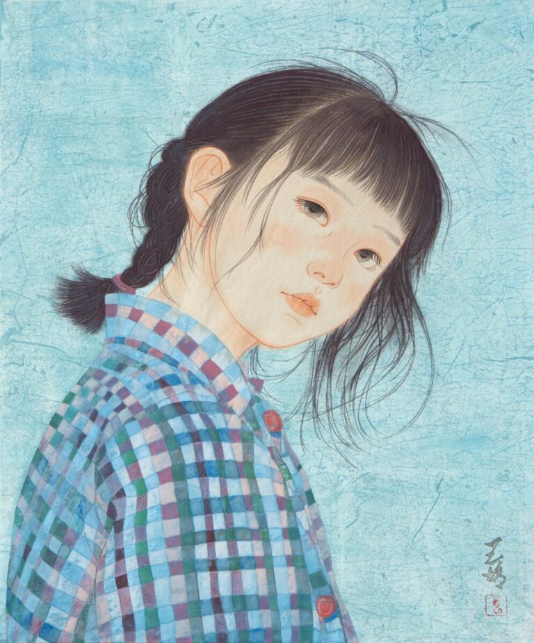 日本画家・王培（わん・ぺい）、新作展「天辺」を銀座・ナカジマアートで開催――母のまなざしで描く、子どもたちの凛とした姿のメイン画像