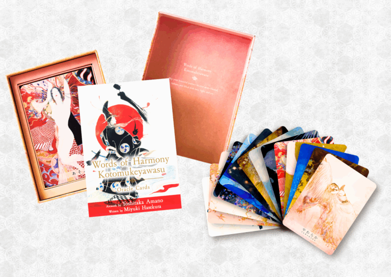 日本の叡智（えいち）が織りなす、神秘のオラクルカード！アーティスト：天野喜孝 × 作家：はせくらみゆきがコラボレーションした『Harmonyオラクルカード ことむけやわす』の英語版を新発売！のメイン画像