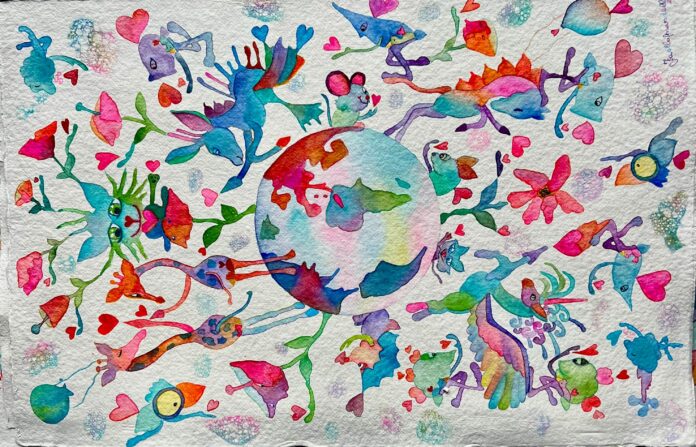 Pasona art now　イタリア・ミラノで活躍するイザベラ・マンデッリさんと 　Co-Lab gallery　「Barabubblesと⾒つける『だいじょうぶ』の世界」のメイン画像