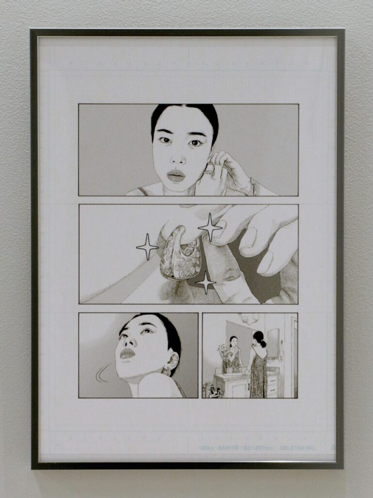 漫画家・山田千永 × MARIA BLACK｜カプセルコレクション描き下ろし漫画作品の一部を、表参道店にて展示のメイン画像