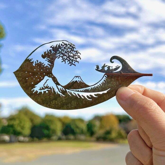 葉っぱ切り絵アーティスト「リト＠葉っぱ切り絵」 第３回「やなせたかし文化賞」大賞受賞！のメイン画像