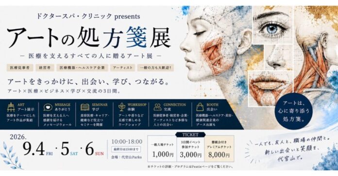 医療を支えるすべての人に贈る「アートの処方箋展」開催決定｜2026年9月4日～6日、東京・代官山で開催のメイン画像