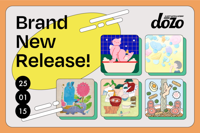 ソーシャルギフトサービス《dōzo》、ギフトテーマが全111種類に！ 「Hey MEEEEN！」「いい湯 for you」など5種類を1月15日に新発売のメイン画像