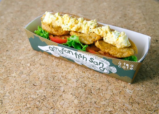 神戸に誕生する新水族館「átoa（アトア）」カフェメニュー公開！のサブ画像6_アマゾンフィッシュサンド（850円 税込）