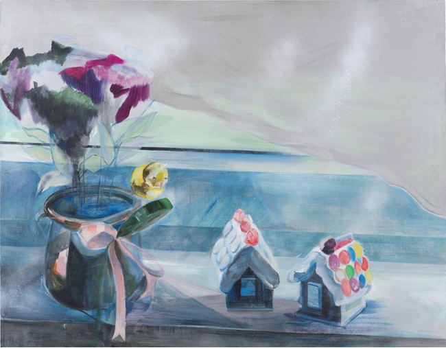 【京都岡崎 蔦屋書店】気鋭のペインター山本理恵子の新作を含む企画展「Urlandschaft-原風景- Ⅱ」を10月23日（土）より開催。のサブ画像2_《Lebkuchenhaus am Fenster》2021　acrylic and spray on canvas　91×116.7cm