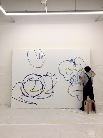 【銀座 蔦屋書店】注⽬のペインター・奥天昌樹の新作個展「The nursery」を11⽉15⽇（⽉）より開催。新作の公開制作を実施。のサブ画像2