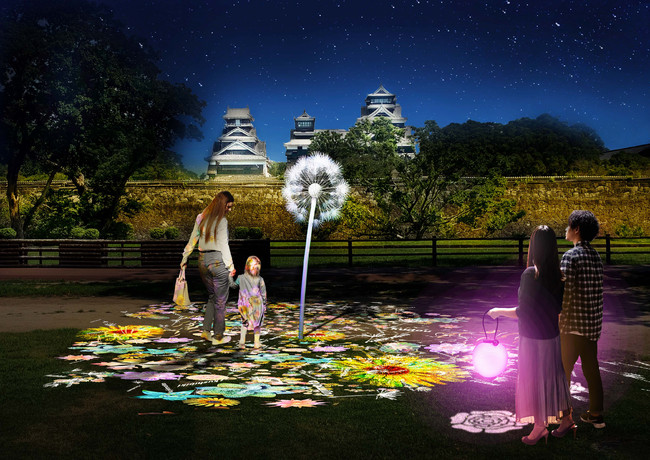 平和の祈りを届けるアート『DANDELION　PROJECT』、復興目指す熊本城にのサブ画像1