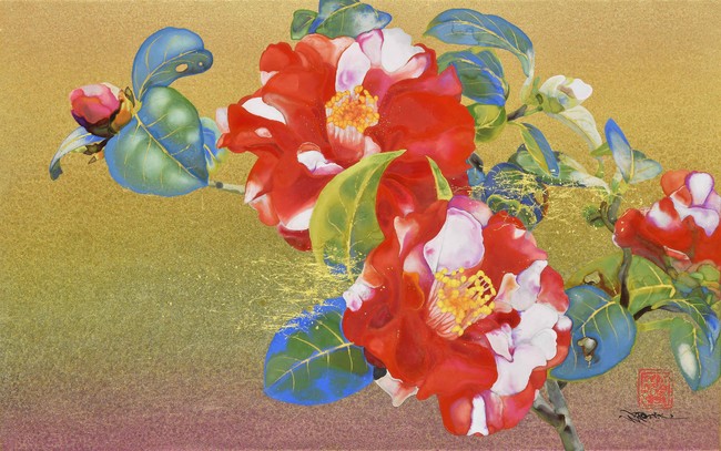 「Ode 岩田壮平  日本画展」日本橋三越本店で開催。生命の艶やかな美しさを謳いあげた作品約25点を一堂に。のサブ画像4_「都波喜」10号