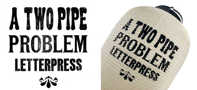 日本の伝統的な提灯にポップな今っぽさをプラス。ロンドンの活版印刷スタジオ「A TWO PIPE PROBLEM LETTER PRESS」から温故知新なタイポグラフィー提灯が新発売。のサブ画像5
