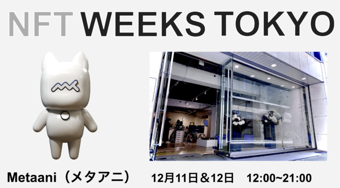 メタバース上のアバターNFTプロジェクトMetaaniを知る2日間　「NFT WEEKS TOKYO（銀座）」で11日から開催のメイン画像