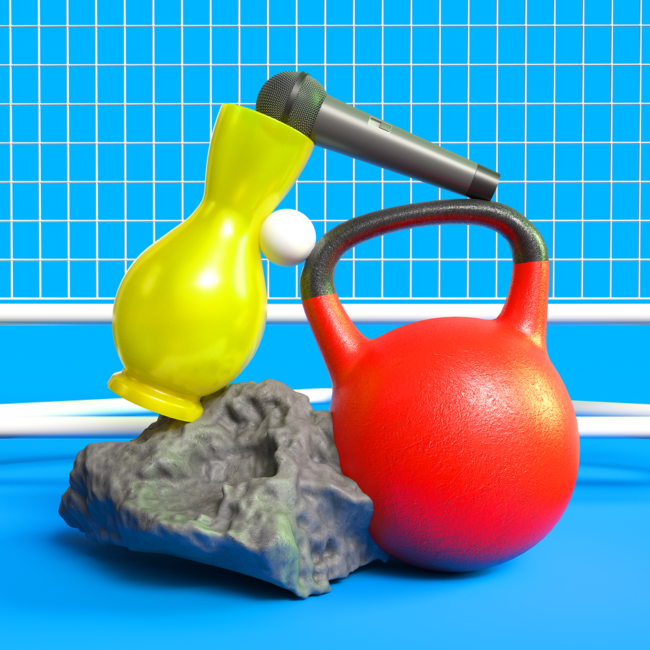 【OIL by 美術手帖】グラフィックデザイナー／アーティストとして活躍する岡田将充個展「New Form（ニューフォルム）」を12月10日（金）より開催。3DCGの作品シリーズを発表。のサブ画像2_《フォルム｜コンポジション16》（2021）