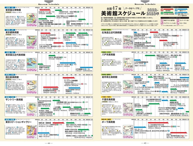 2022年絶対に観たい！大注目の美術展 BEST25　大好評！全国47館の美術館スケジュール＆一覧できる！美術館INDEXカレンダー『美術展ぴあ2022』本日発売のサブ画像8_『美術展ぴあ2022』