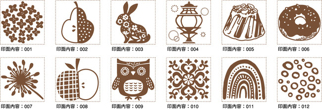 スタンプパッド「いろもようシリーズ」と相性抜群！「シヤチハタ クラフトはんこ」和柄・洋柄発売！のサブ画像6