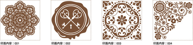 スタンプパッド「いろもようシリーズ」と相性抜群！「シヤチハタ クラフトはんこ」和柄・洋柄発売！のサブ画像8