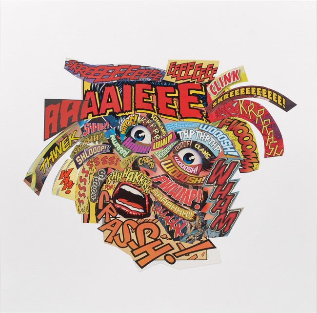 ​【NADiff contemporary】「クリスチャン・マークレー トランスレーティング[翻訳する]」 展覧会グッズを販売開始。のサブ画像1_クリスチャン・マークレー《フェイス（恐れ）》 2020 コラージュ 30.2 × 30.3 ㎝ © Christian Marclay. Courtesy Gallery Koyanagi, Tokyo.
