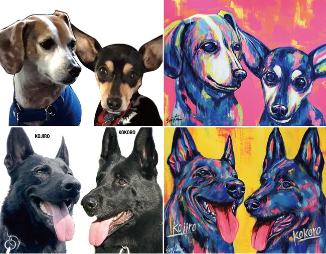 愛犬を世界で一枚だけの現代アートに！日本国内やN.Y.で活躍中のドッグアーティスト・EIJI TAMURAによる「EIJI TAMURA DOG ART展」大丸福岡天神店にて開催のサブ画像5