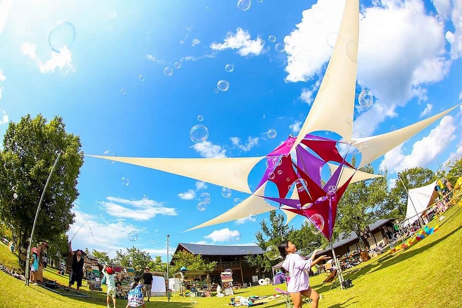 光のアートやライトアップで夏の津山城に“夏桜”を演出　　　　　　　　　　　　　　　「津山城ナイトファンタジア夏桜by ELEMENTS」開催決定のサブ画像10_過去事例：harukakanata