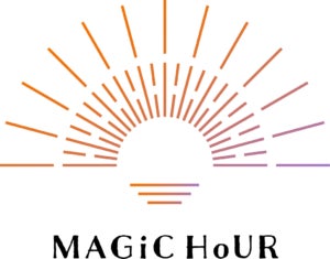 株式会社MAGiC HoUR、コーポレートサイトおよびブランディングのリニューアルを実施のサブ画像1_新ロゴ。朝日と混ざり合いをイメージしている