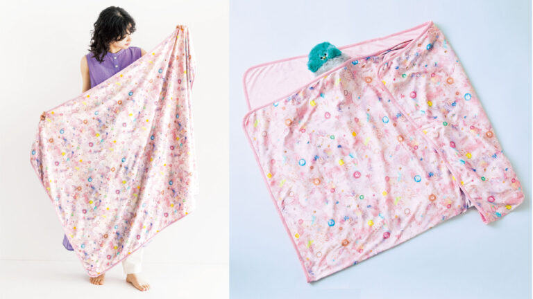 夏のお昼寝にぴったりなすべ・ふわ心地にカワイク包まれる「二層構造タオルケット〈milky dream〉」がKAWAII COMPANY［カワイイカンパニー］から新登場のメイン画像