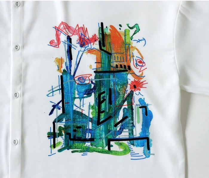 想像力を刺激するアートな洋服！ “ファッション×アート”をテーマにした新ブランド「the ART gallery」より、ヒロ・ヤタベ氏のアートプリントロングシャツが登場。のサブ画像2
