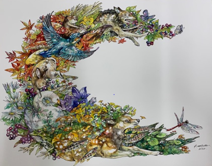 アート作品の展示販売から店内の装飾まで／マツダケンのアート作品を全館で展開のメイン画像