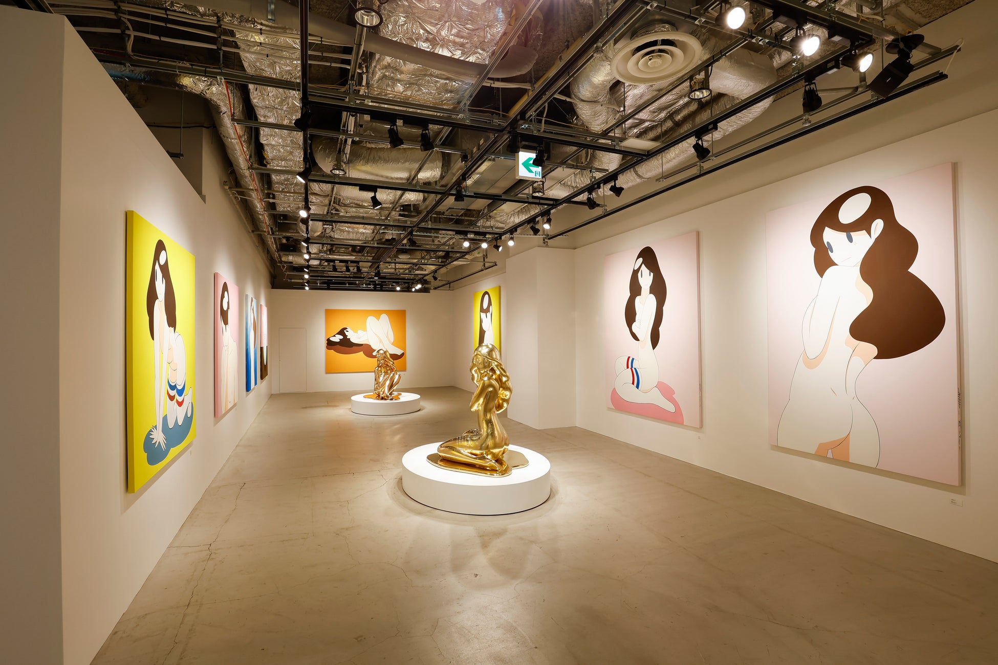 天野タケル最新作個展「TAKERU AMANO EXHIBITION “VENUS”」9/9（金）より心斎橋PARCOに巡回決定！新作大型作品を始め、大阪開催を記念したEDシルクスクリーンが登場！のサブ画像2_東京会場での様子