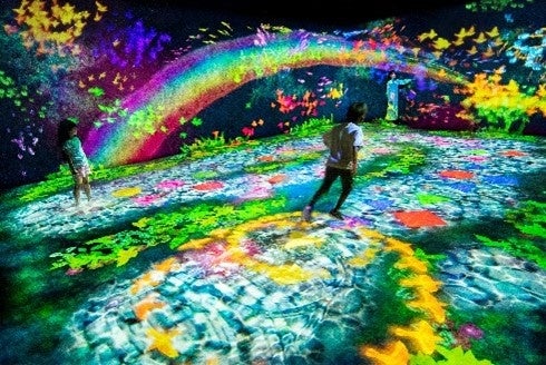 チームラボボーダレスは今月末に閉館、最終日までのチケット販売中！のサブ画像4_弾む水の天才ケンケンパ