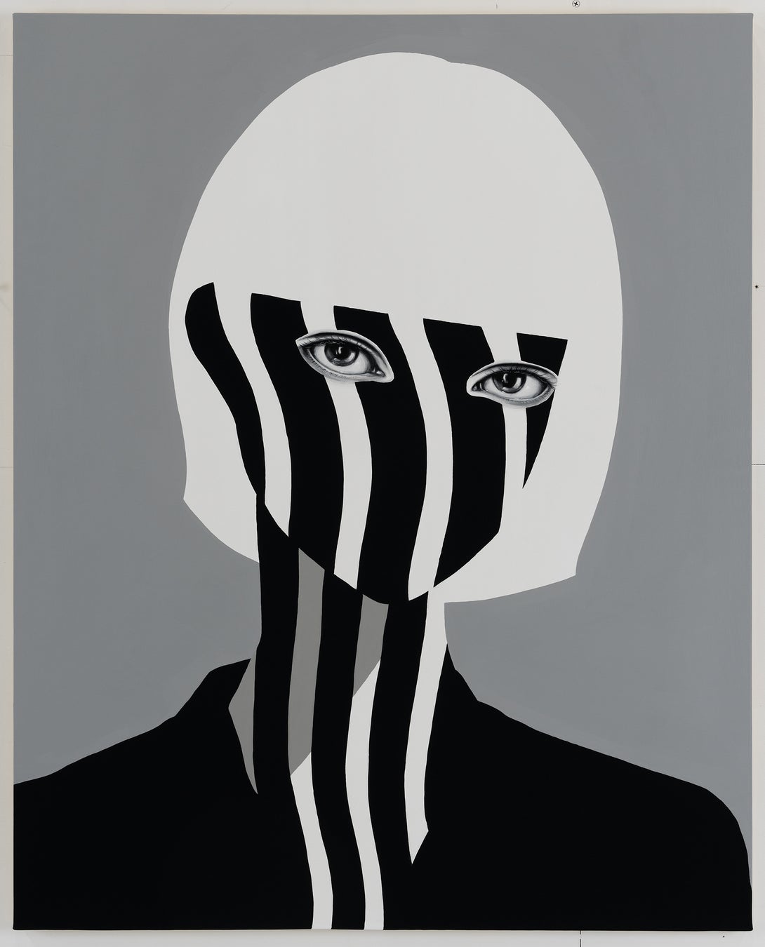 【銀座 蔦屋書店】現代人の肖像画を描くアーティスト、松山しげきの個展「Portrait of dazzle」を8月27日（土）より開催。のサブ画像1_《Portrait of dazzle #158》2022年制作、F40(1000×803) ／Acrylic on Canvas