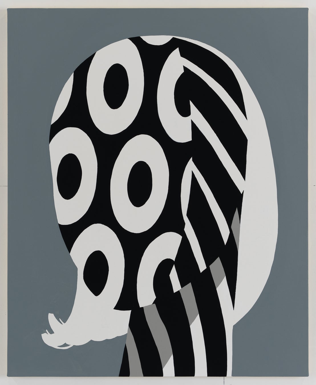 【銀座 蔦屋書店】現代人の肖像画を描くアーティスト、松山しげきの個展「Portrait of dazzle」を8月27日（土）より開催。のサブ画像3_《Portrait of dazzle (bot) #167》2022年制作)  F15(652×530)／Acrylic on Canvas