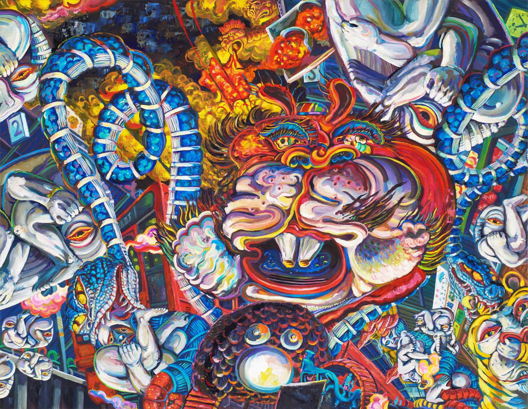 【YUGEN Gallery】絵本ファンは要注意!?　人気絵本作家よしながこうたくの知られざる世界が明らかになる個展「三途の川の此岸路」＜2022年8月19日（金）〜8月24日（水）＞のサブ画像3_怒りの狩人