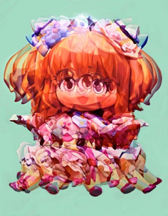8月24日より「二次元派展」が都内2会場にて開催。今アジアが最も注目する現代アーティストおよそ30名が参加！のサブ画像6_ 東麻奈美《MERRY GO ROUND K》2022／oil on canvas／145.5 x 112 cm 