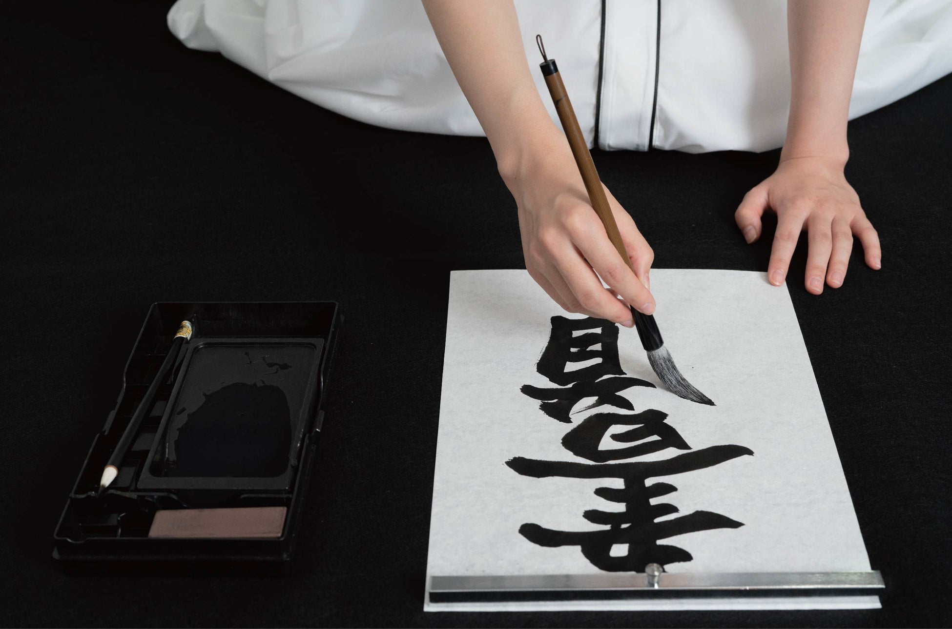 STU48 今村美月が初となる書道個展「私の頭の中」を名古屋で開催。在廊イベントでは特別ゲストに山内あいな氏を招いた即興制作ライブパフォーマンスも披露。のサブ画像2
