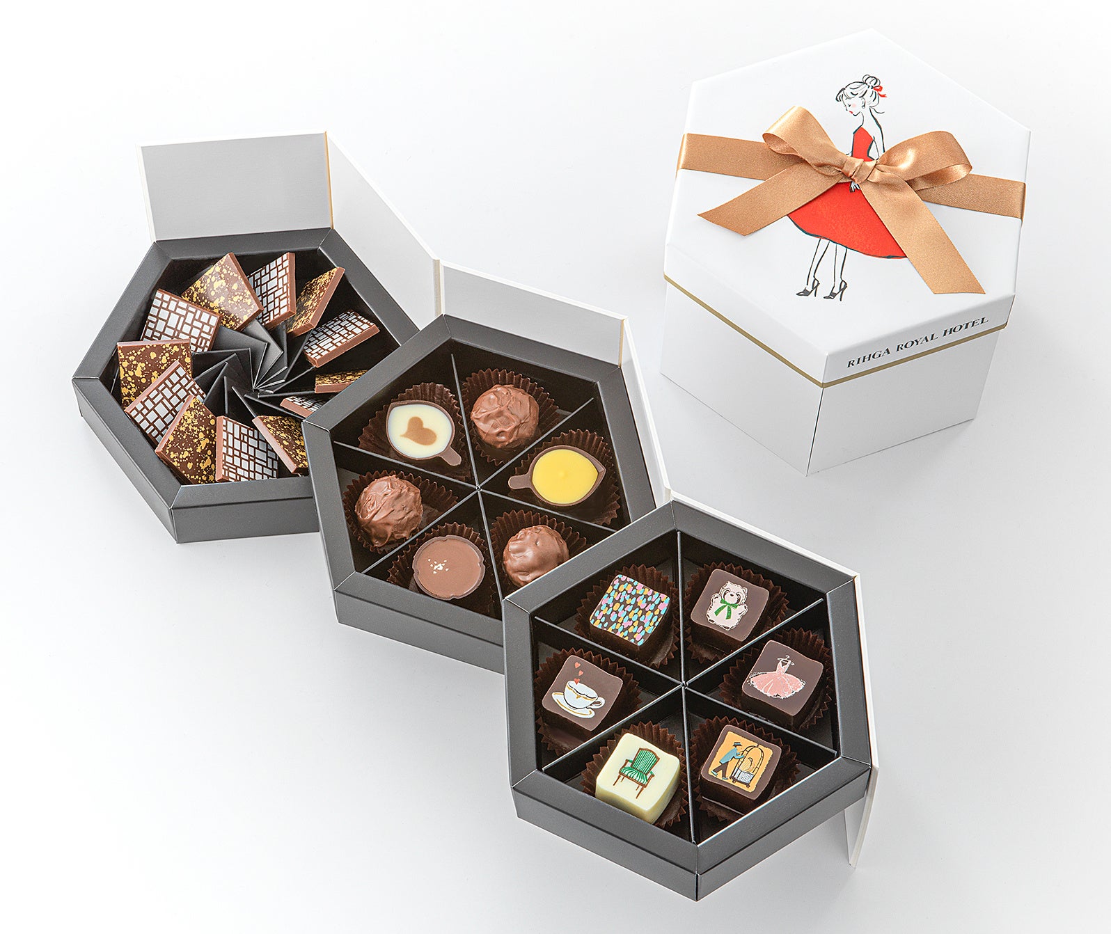イラストレーター・デザイナーとコラボレートしたファッショナブルなチョコレートが新登場。バレンタイン商品「Valentine Collection 2023」のサブ画像6_⑤ 「ロイヤル・アフタヌーンティーBOX」 