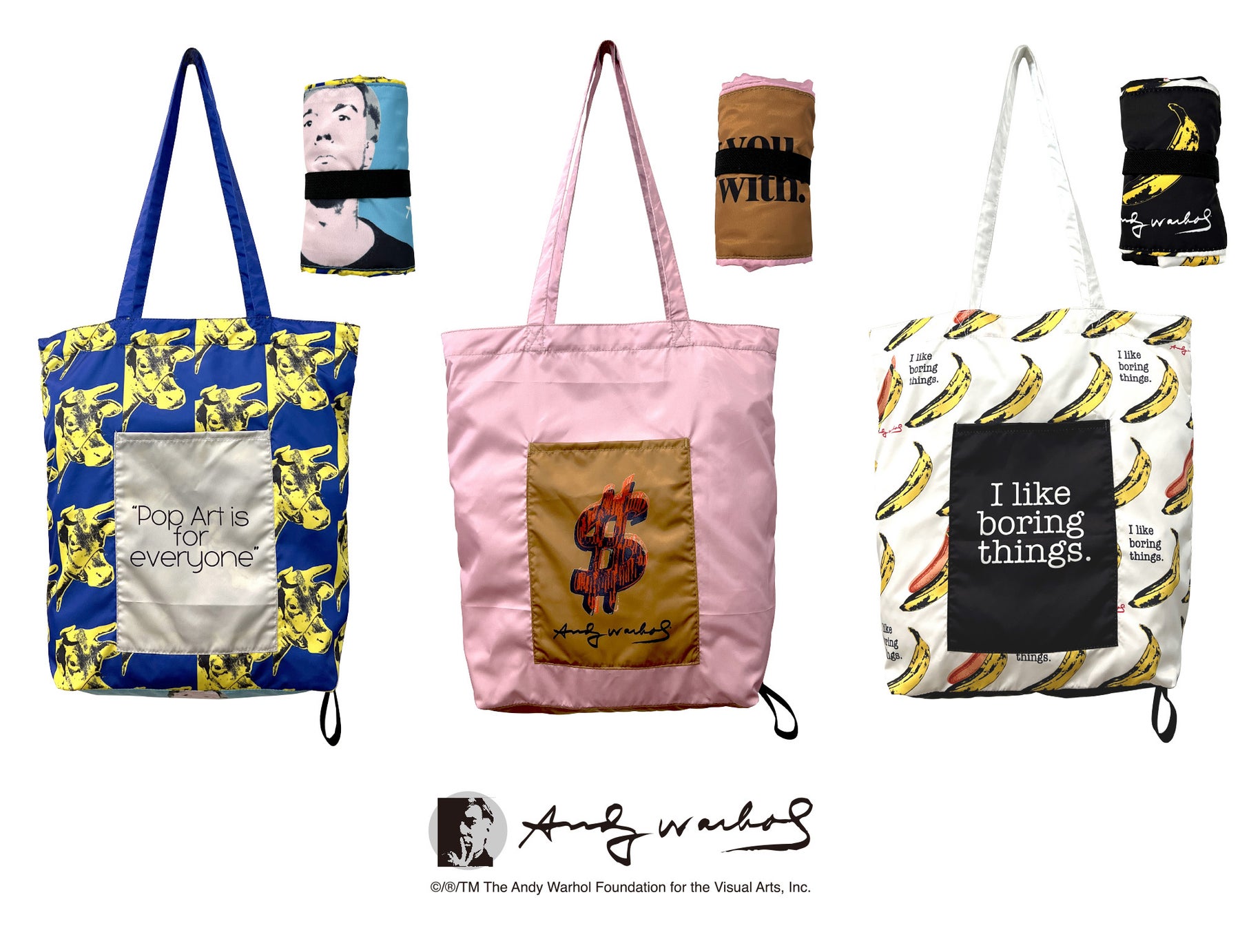 「Andy Warhol×ROOTOTEコラボレーショントートバッグ」新作23アイテムを9月17日より発売！うち６アイテムは大回顧展「アンディ・ウォーホル・キョウト」にて先行販売のサブ画像9