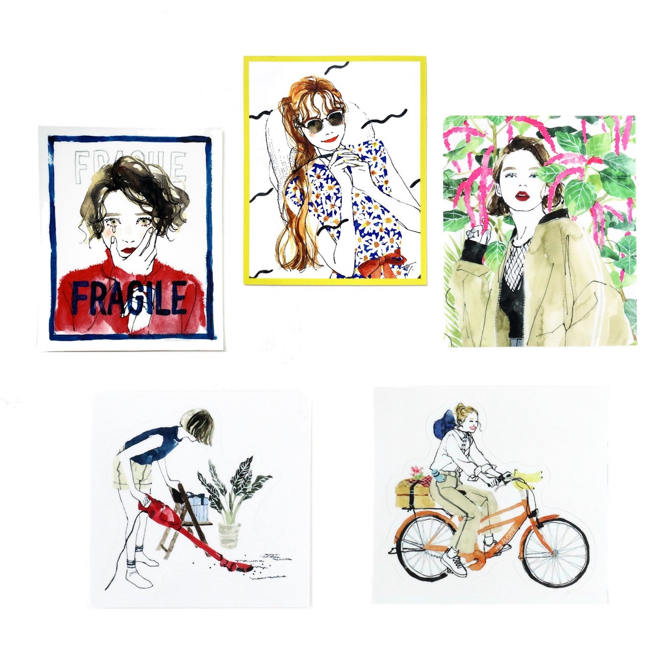 あなただけの1枚を…人気の似顔絵イベントも実施。イラストレーター 土屋みよ氏 が梅田で期間限定POP UP STOREを開催のサブ画像6_ポストカード各種