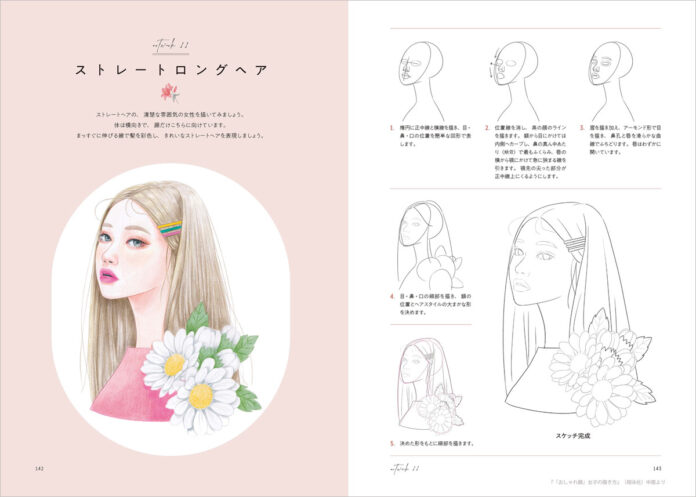 おしゃれでトレンド感のある女の子イラストの描き方を大公開！新刊『髪型・パーツ・アングル別で全プロセスがわかる「おしゃれ顔」女子の描き方』　　　　　　　　　　　　　　　　　　　　　　　　　　　　　　　　のメイン画像
