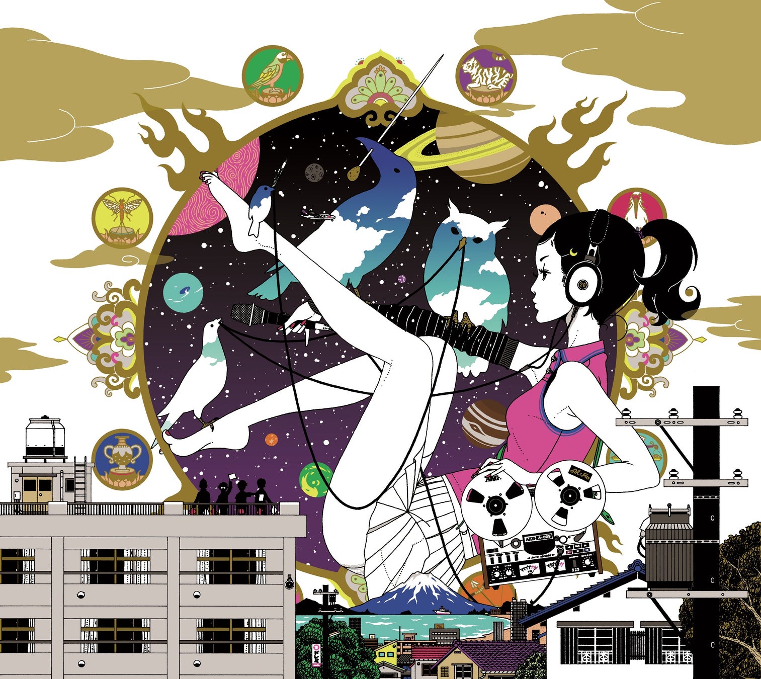 11月9日（水）から、イラストレーター・中村佑介の活動20周年を記念した『中村佑介20周年展』東京ドームシティ Gallery AaMo（ギャラリー アーモ）に巡回決定！のサブ画像3_ⓒASIAN KUNG-FU GENERATION 『ソルファ（2016）』 ©Kioon Music