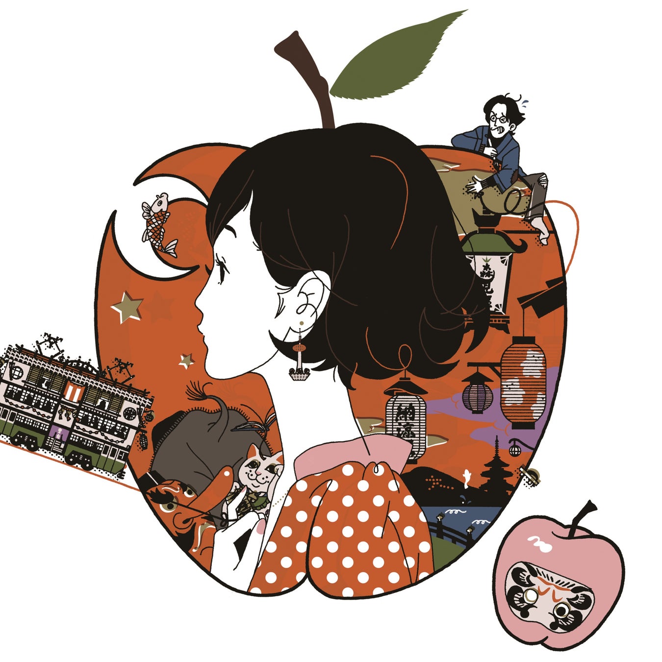11月9日（水）から、イラストレーター・中村佑介の活動20周年を記念した『中村佑介20周年展』東京ドームシティ Gallery AaMo（ギャラリー アーモ）に巡回決定！のサブ画像5_森見登美彦 『夜は短し歩けよ乙女』 ©KADOKAWA